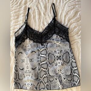 Only Monochrome Snake Print Chemise